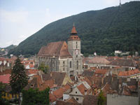 vedere oras medieval  Brasov